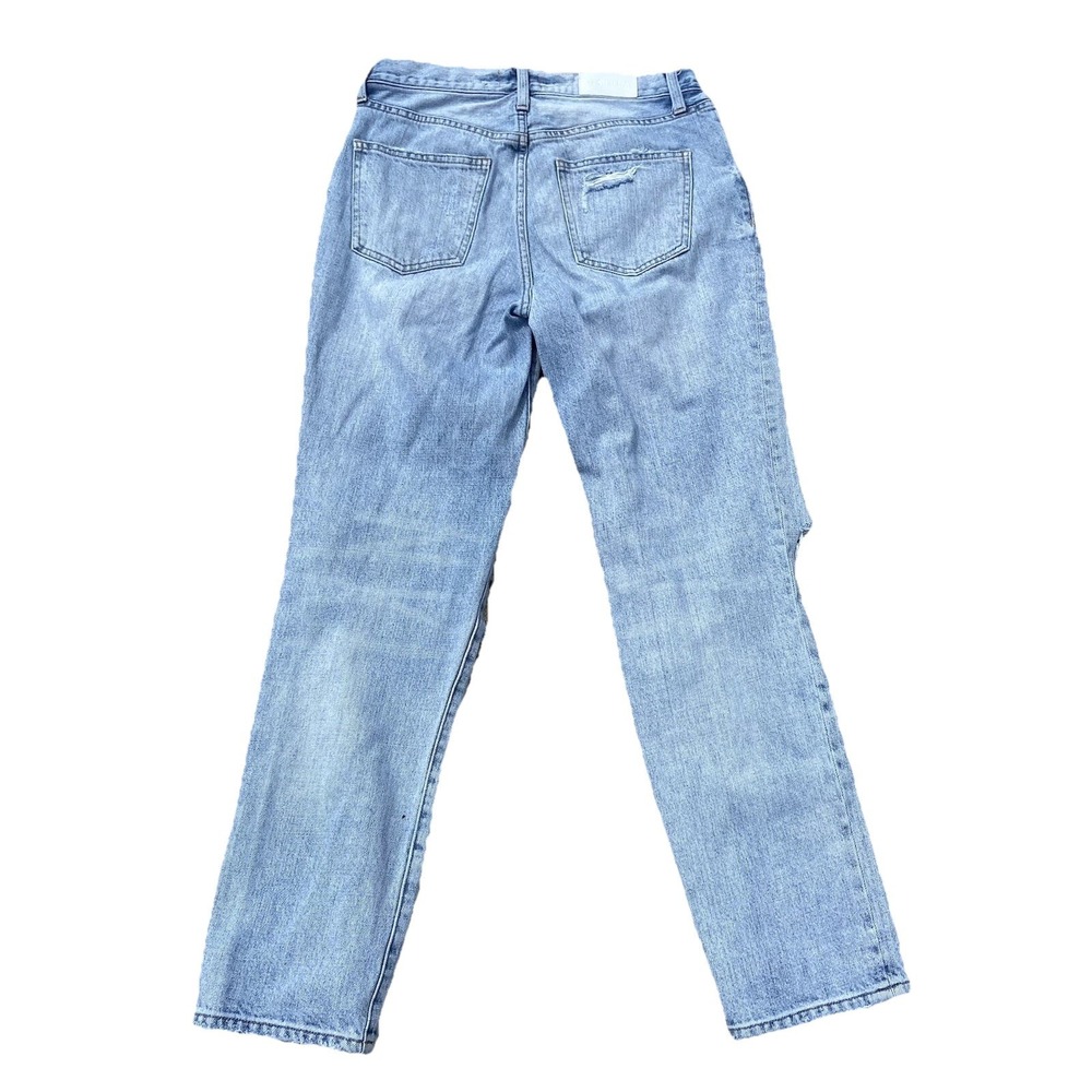 Pistola Women's Distressed Straight Leg Blue Denim Jeans Size‎ 27x30 Mid Rise - Picture 11 of 11